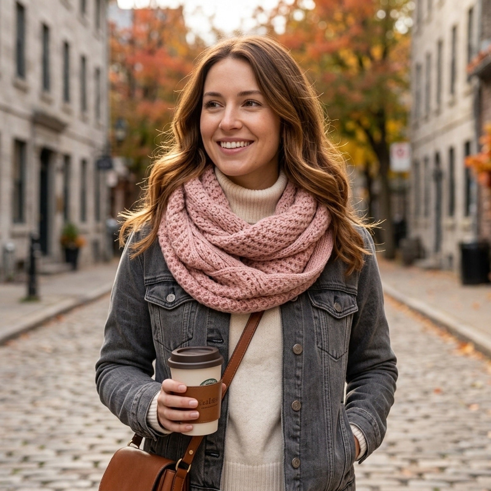 Wrapables Women's Soft Knit Warm Infinity Scarf
