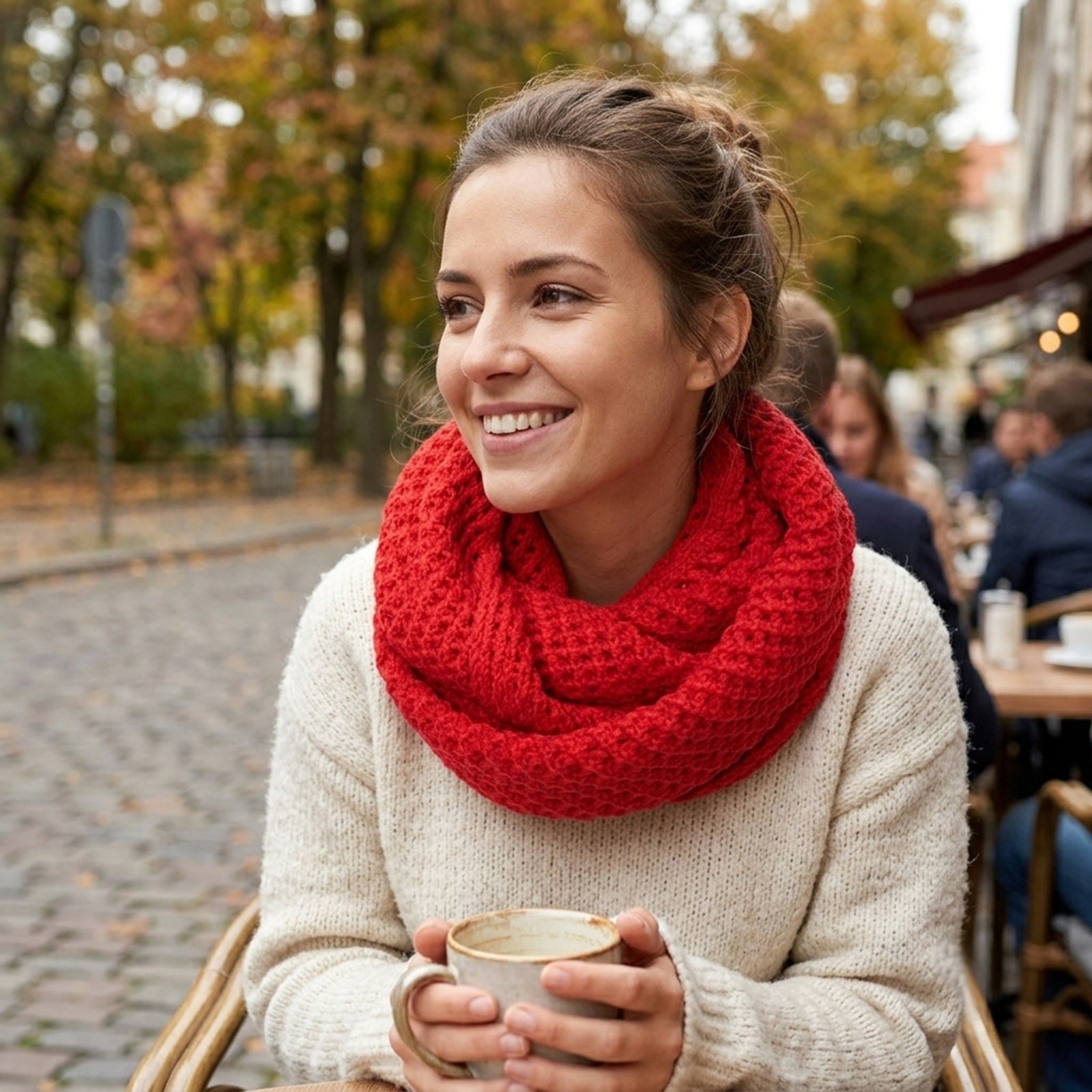 Wrapables Women's Soft Knit Warm Infinity Scarf