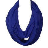 Wrapables Soft Jersey Knit Infinity Scarf, Royal Blue