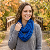 Wrapables Women's Soft Jersey Knit Infinity Scarf Solid Color