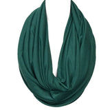 Wrapables Soft Jersey Knit Infinity Scarf, Dark Green