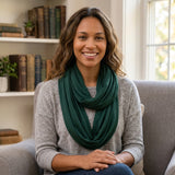 Wrapables Women's Soft Jersey Knit Infinity Scarf Solid Color