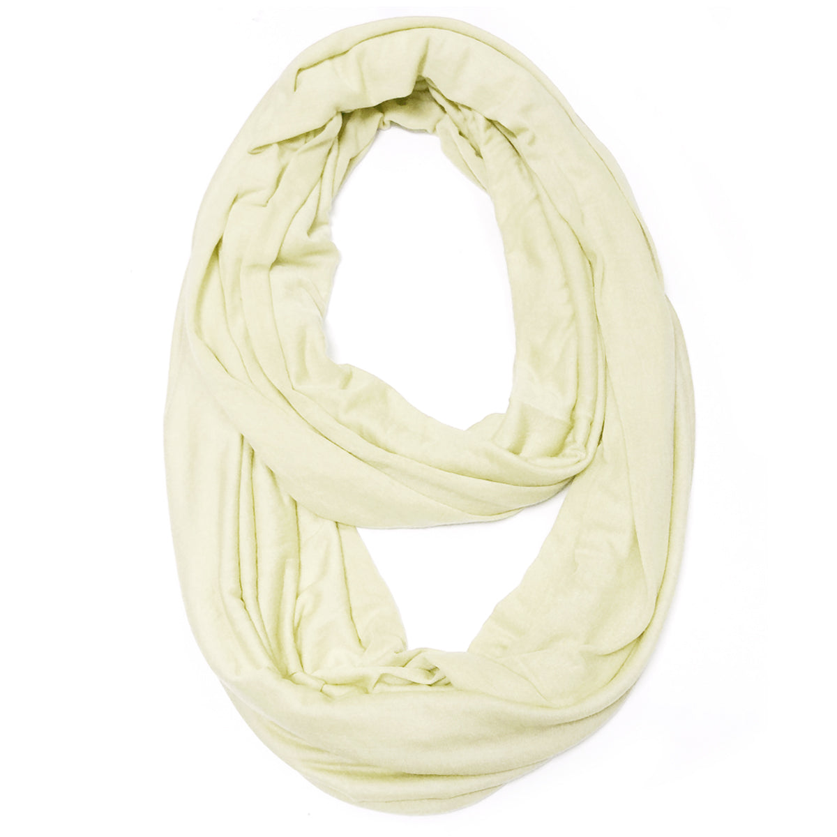 Wrapables Soft Jersey Knit Infinity Scarf, Beige