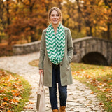 Wrapables Women's Light Weight Chevron Infinity Scarf