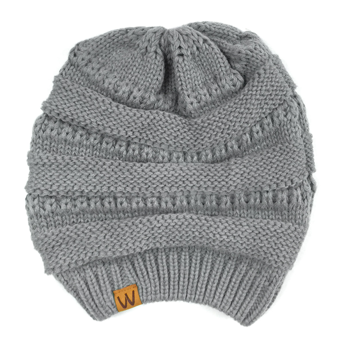 Wrapables Slouchy Winter Beanie Cap Hat, Gray