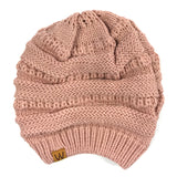 Wrapables Slouchy Winter Beanie Cap Hat, Pink