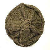 Wrapables Slouchy Winter Beanie Cap Hat, Chocolate