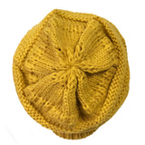 Wrapables Slouchy Winter Beanie Cap Hat, Saffron Yellow