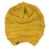 Wrapables Slouchy Winter Beanie Cap Hat, Saffron Yellow