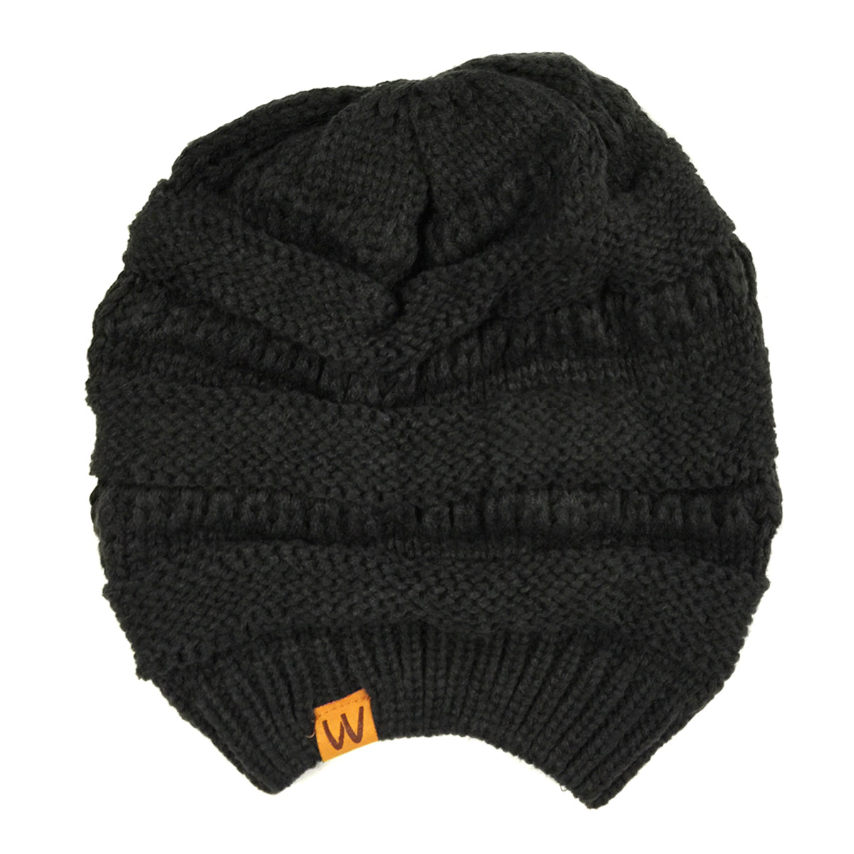 Wrapables Slouchy Winter Beanie Cap Hat, Black