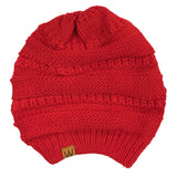 Wrapables Slouchy Winter Beanie Cap Hat, Red