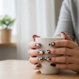 Wrapables Fashionable Black and White Nail Art Stickers