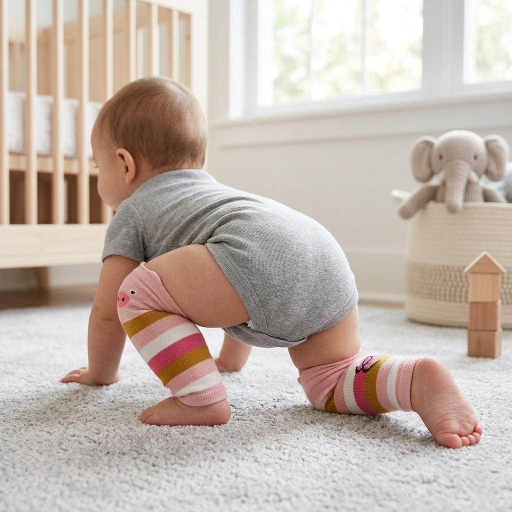 Wrapables Animals and Fun Colorful Baby & Toddler Leg Warmers, Pig