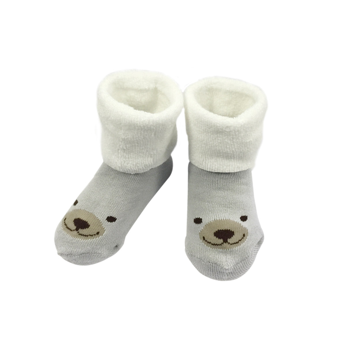 Wrapables Thick Animal Face Socks (Set of 4), Baby Boy (Set of 4)