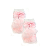 Wrapables Non-Skid Sweetheart Bows and Ruffles Socks (Set of 2)