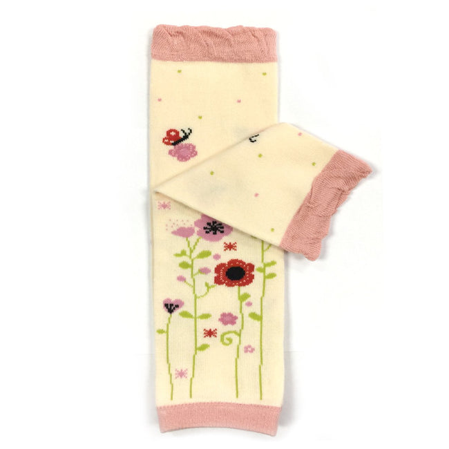 Wrapables Wilderness Buddies Baby Leg Warmers (Set of 3), Piggies and Flowers