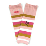 Wrapables Wilderness Buddies Baby Leg Warmers (Set of 3), Piggies and Flowers