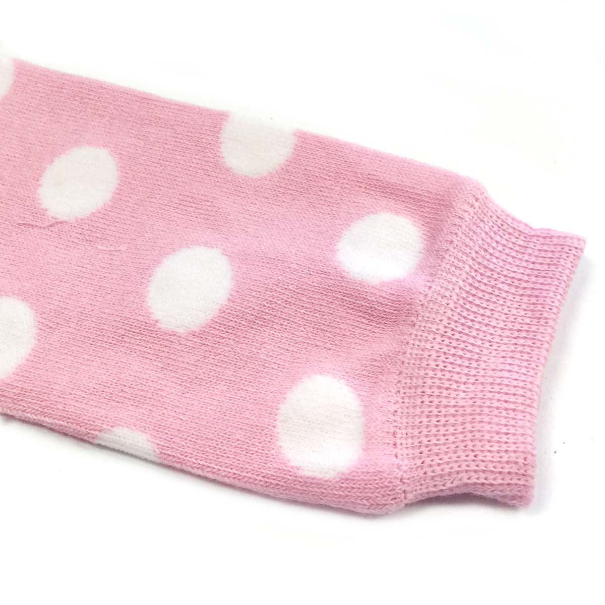 Wrapables Colorful Baby & Toddler Leg Warmers 2, Dots Light Pink & White