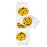 Wrapables Colorful Baby & Toddler Leg Warmers 2, Basketball