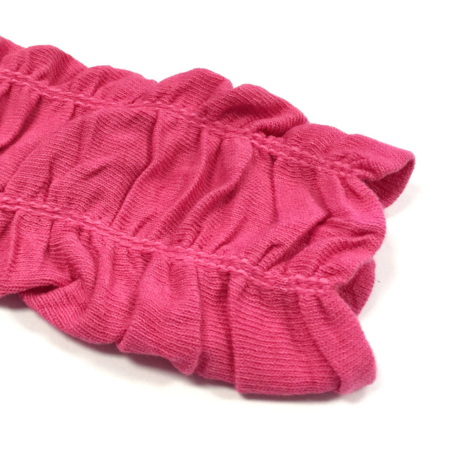 Wrapables Ruffle Leg Warmers for Toddler, Hot Pink