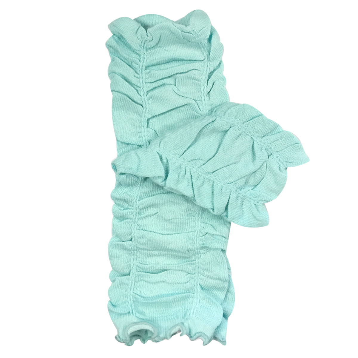 Wrapables Ruffle Leg Warmers for Toddler, Light Blue