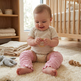 Wrapables Ruffle Leg Warmers for Toddler, Pink
