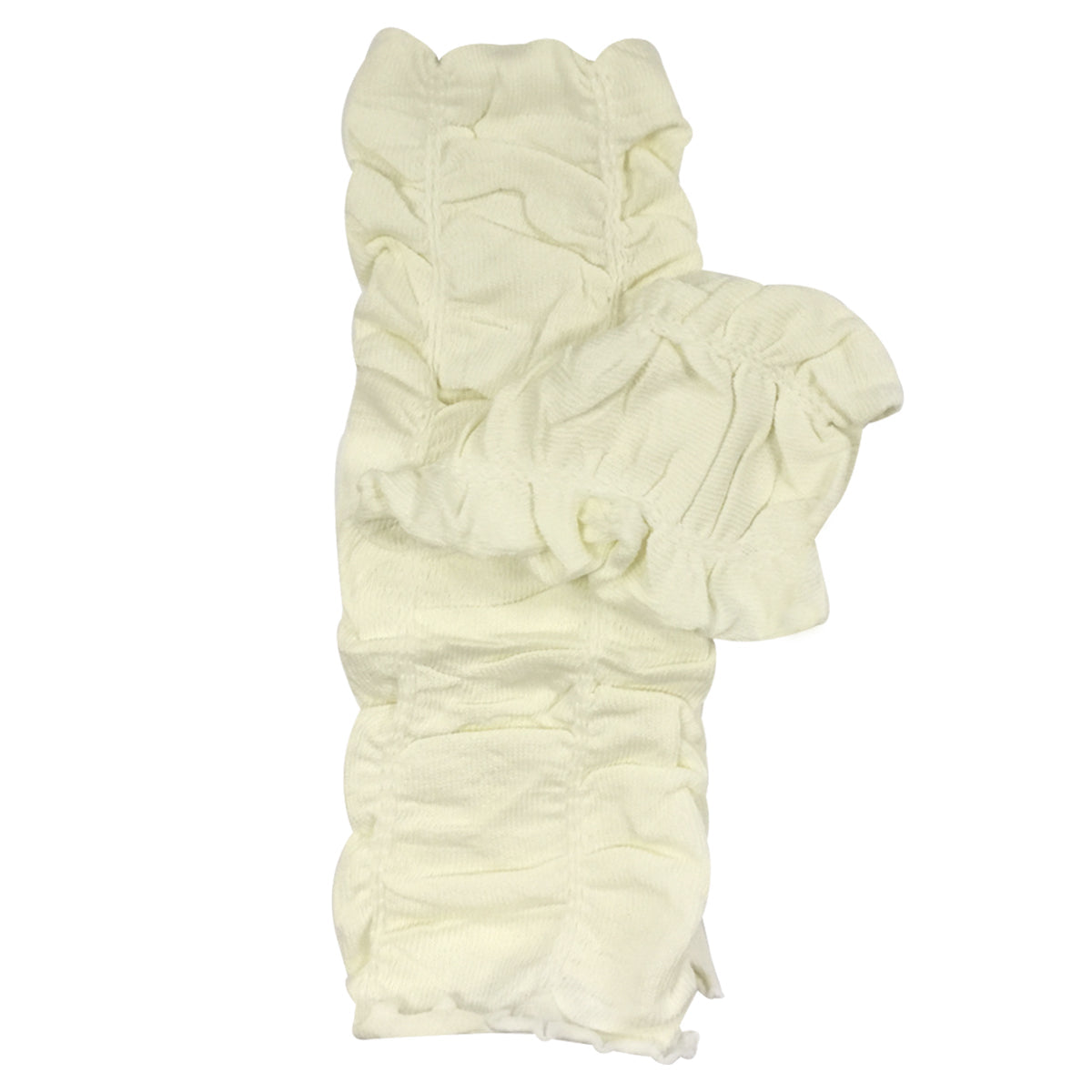 Wrapables Ruffle Leg Warmers for Toddler, White