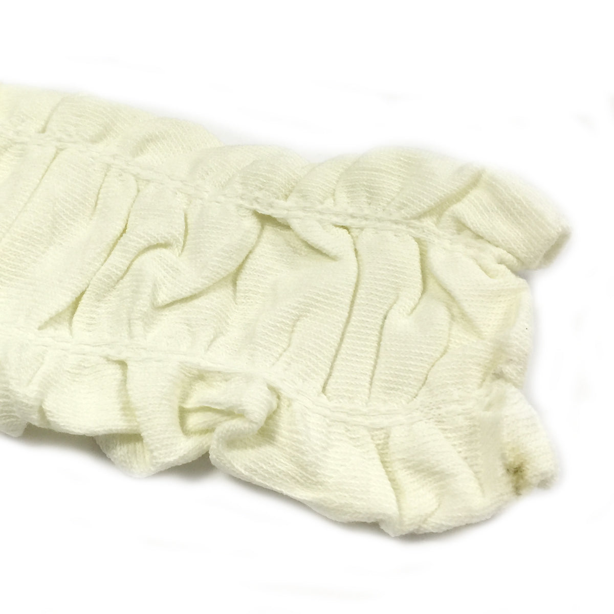 Wrapables Ruffle Leg Warmers for Toddler, White