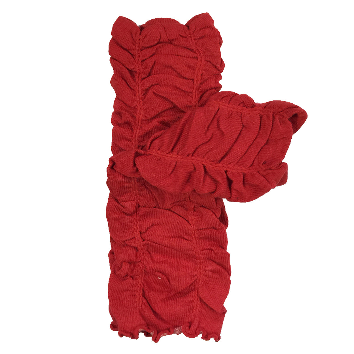 Wrapables Ruffle Leg Warmers for Toddler,Red