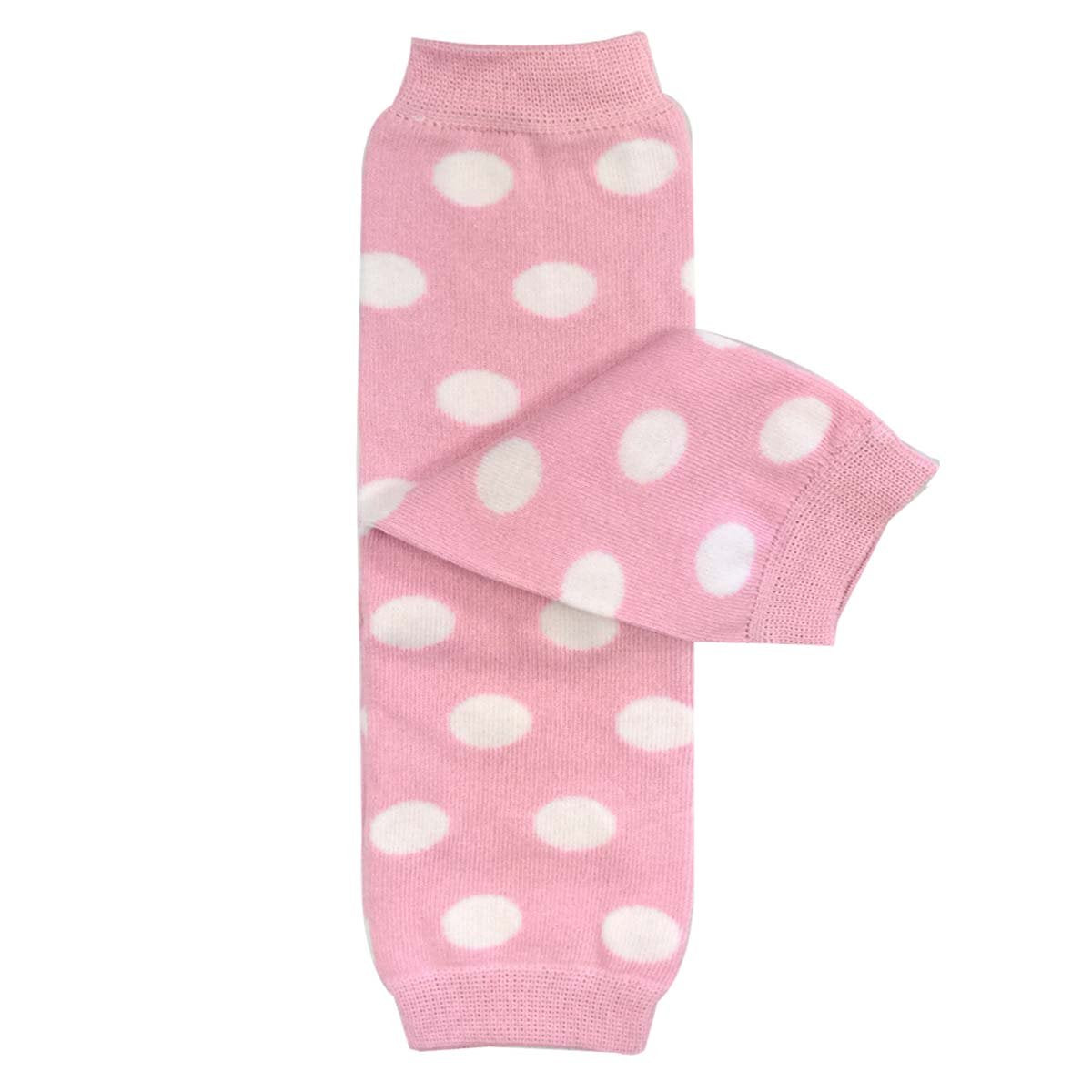 Wrapables Pastel Dots Baby Leg Warmers (Set of 3), Pink, Aqua, Lavender