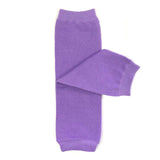 Wrapables Purple Baby Leg Warmers (Set of 3), Ruched, Solid, Dots