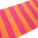 Wrapables Stripes Baby Leg Warmers (Set of 3), Orange & Pink, Rainbow, Pink Ruffle