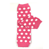 Wrapables Dots Baby Leg Warmers (Set of 3), Aqua, Pink, Yellow