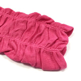 Wrapables Gathered Ruffles Baby Leg Warmers (Set of 3), Lilac, Cherry Red, Fuschia