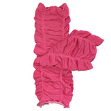 Wrapables Gathered Ruffles Baby Leg Warmers (Set of 3), Lilac, Cherry Red, Fuschia