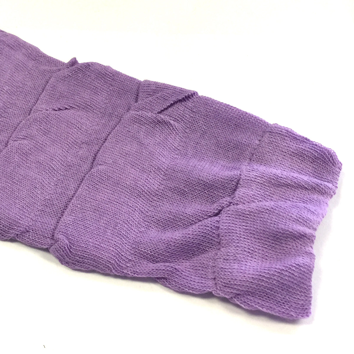 Wrapables Colorful Baby & Toddler Leg Warmers 2, Striped Ruching Lavender