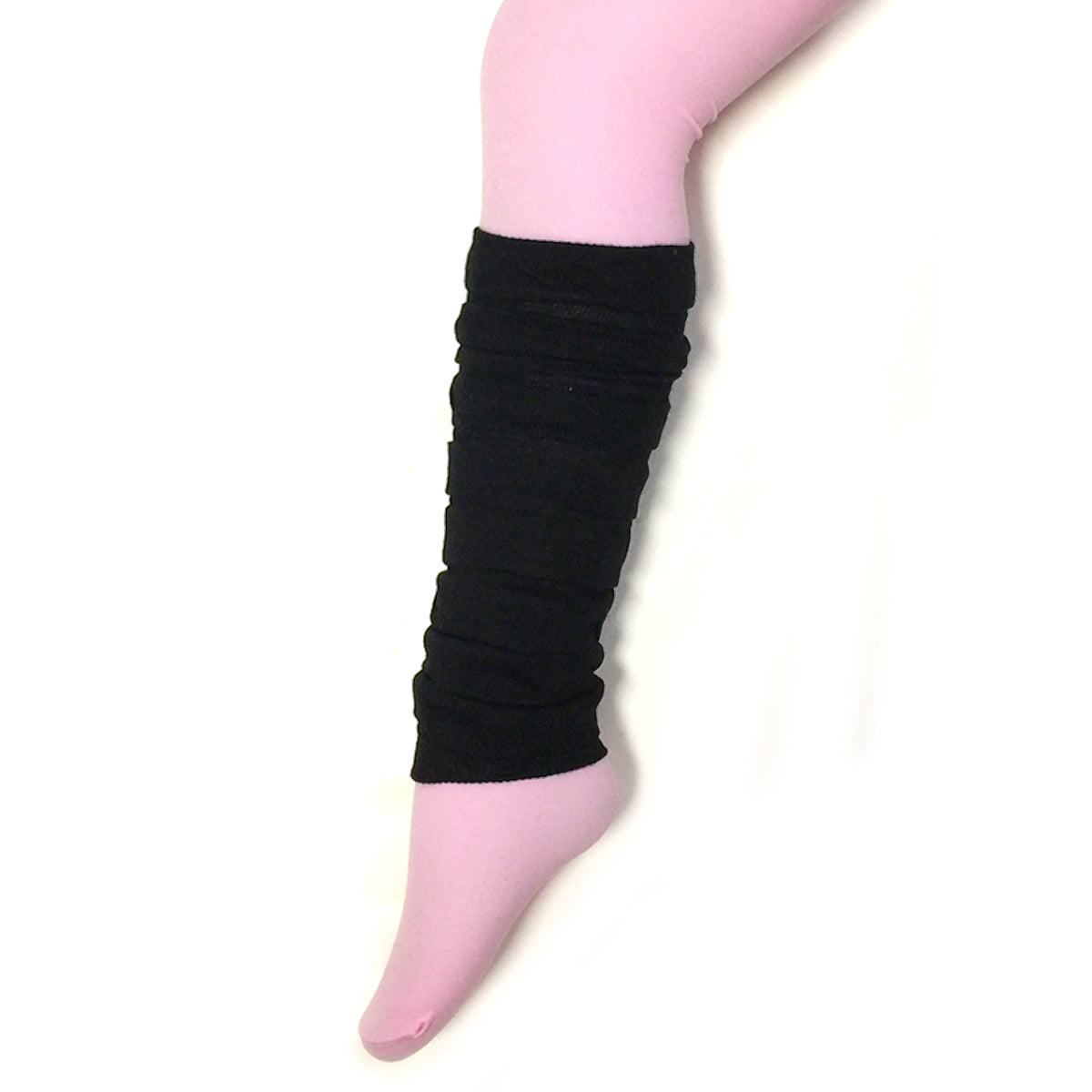 Wrapables Colorful Baby & Toddler Leg Warmers 2, Striped Ruching Black