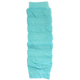 Wrapables Colorful Baby & Toddler Leg Warmers 2, Striped Ruching Aqua