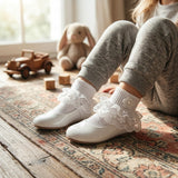 Wrapables Lil Miss Daisy Double Layer Lace Ruffle Socks, Set of 2 (8-10)