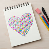 Wrapables 750-Piece Adhesive Rhinestone Crystal Diamond Sticker, 3mm, Multi-Color