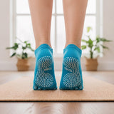 Wrapables Full Toe Yoga Pilates Socks with Grips, Set of 3