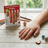 Wrapables Fingernail Friends Colorful Nail Stickers Scented Nail Stickers Nail Art for Children, Fruits Scratch & Sniff (50 Stickers)