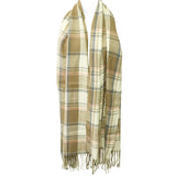 Wrapables Winter Warm Plaid Long Scarf Wrap, Khaki