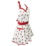 Wrapables Adjustable Flirty Hostess Apron, Sweet Cherries