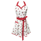 Wrapables Adjustable Flirty Hostess Apron, Sweet Cherries