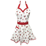 Wrapables Adjustable Flirty Hostess Apron, Sweet Cherries