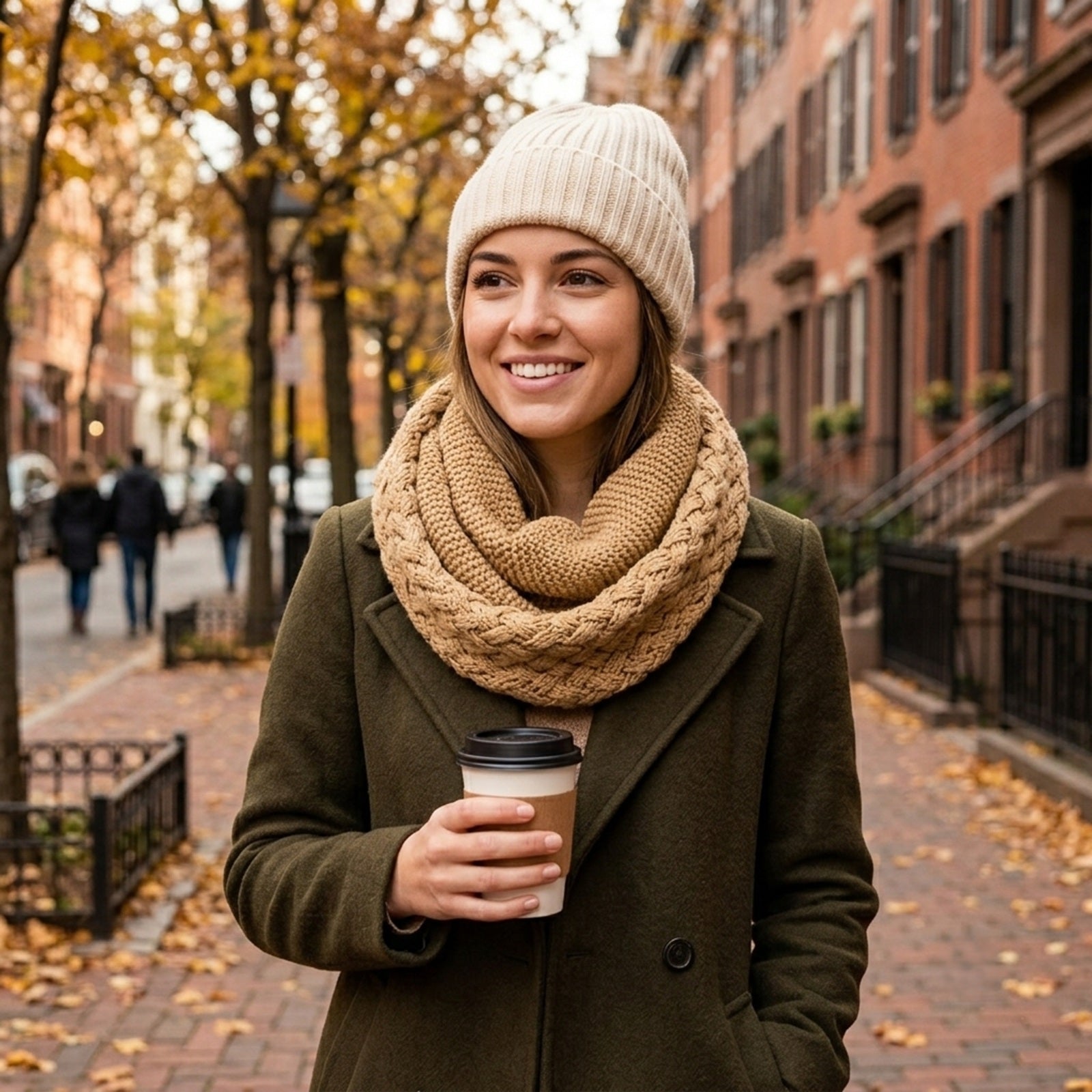 Wrapables Trendy Winter Warm Knit Infinity Scarf