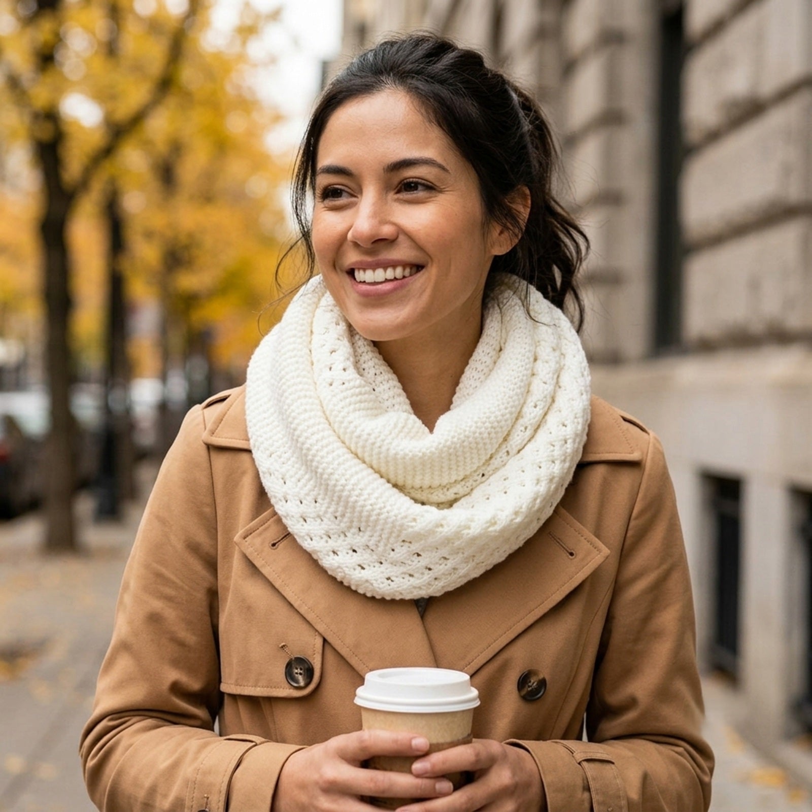 Wrapables Trendy Winter Warm Knit Infinity Scarf