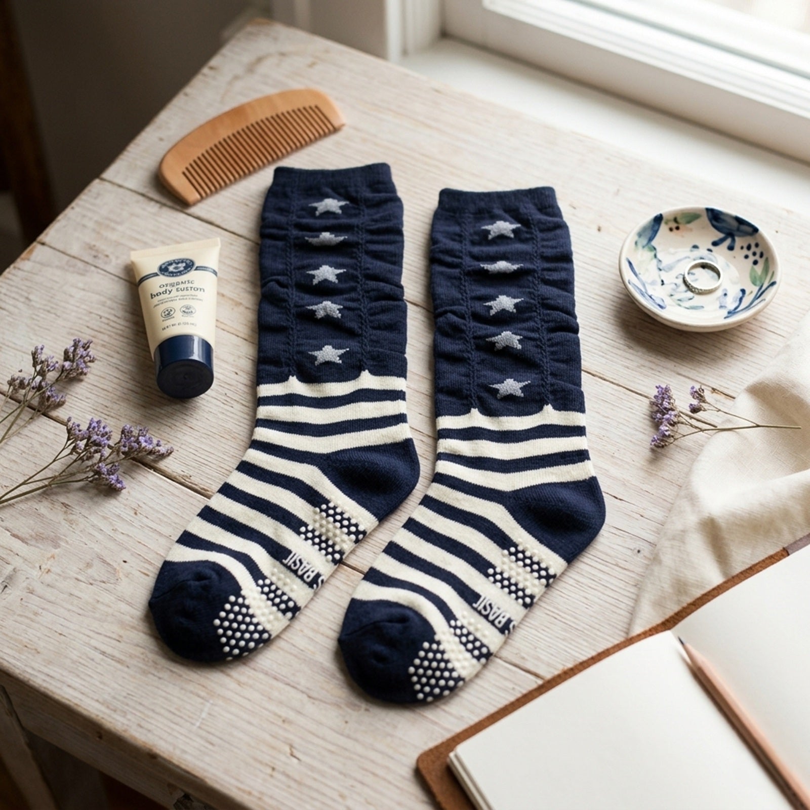 Wrapables Boys Casual Scrunch Socks (Set of 6), Set 1