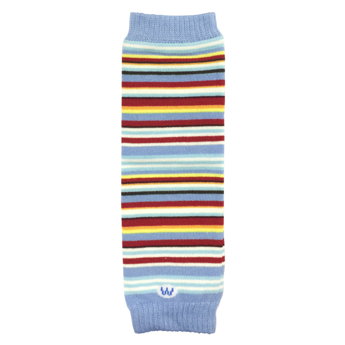 Wrapables Colorful Baby & Toddler Leg Warmers 2, Stripes Ice Blue